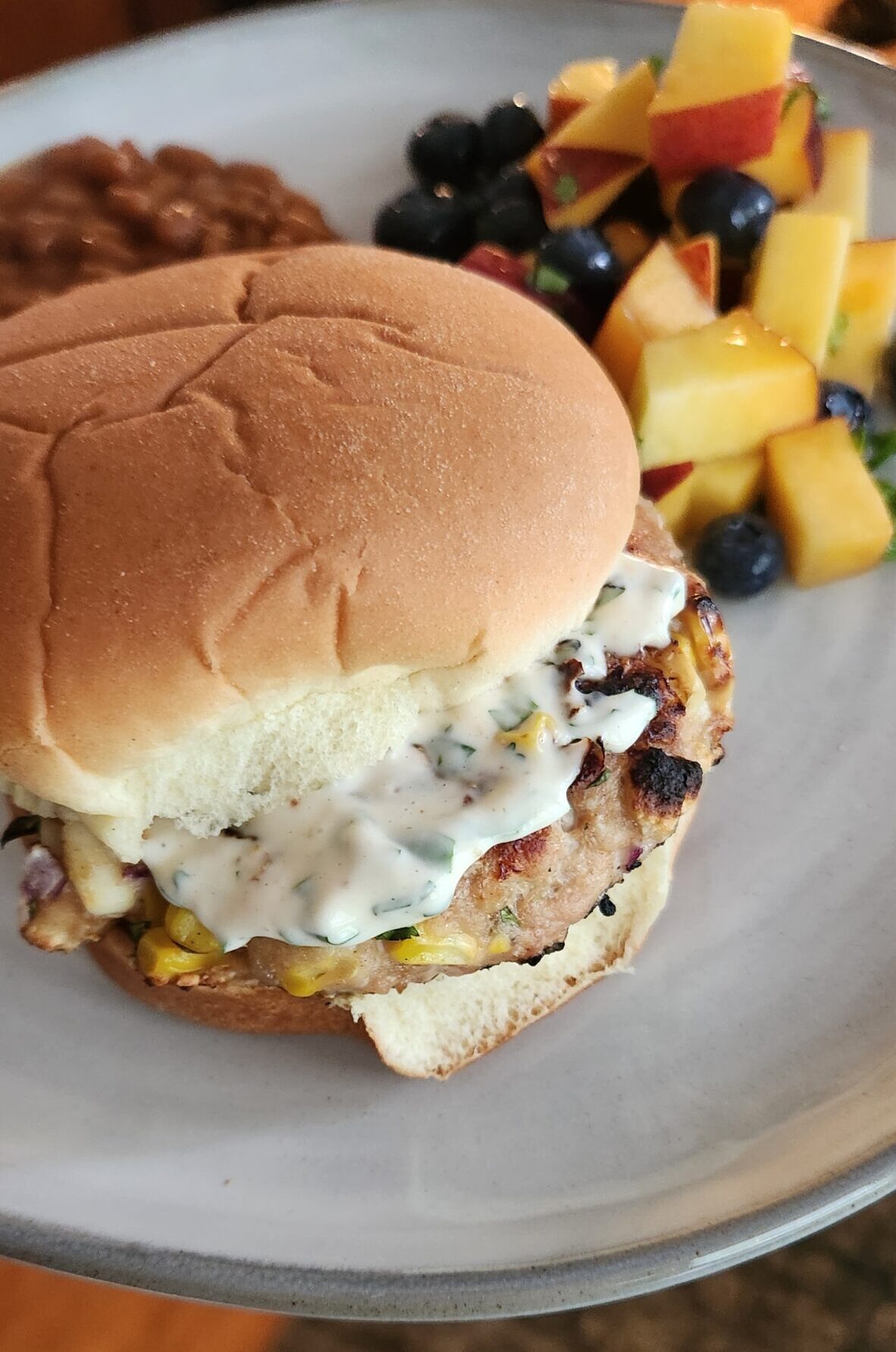 Street Corn Chicken Burgers