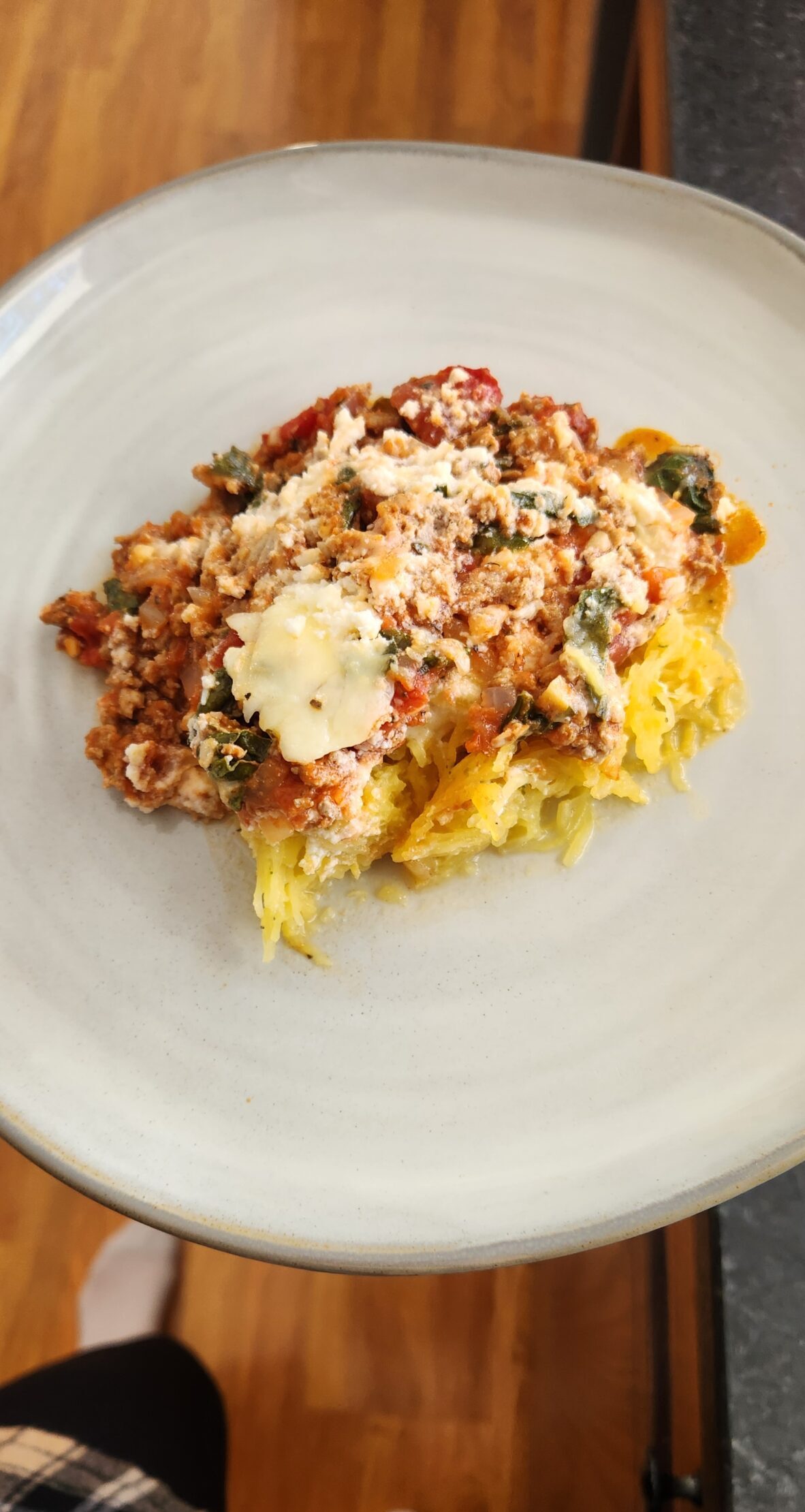 Spaghetti Squash Spaghetti Bake